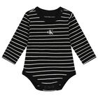 Baby Boys Black & Ivory Bodysuits ( 2 Pack ), 1, hi-res