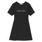 فستان بالشعار باللون الأسود, 1, hi-res