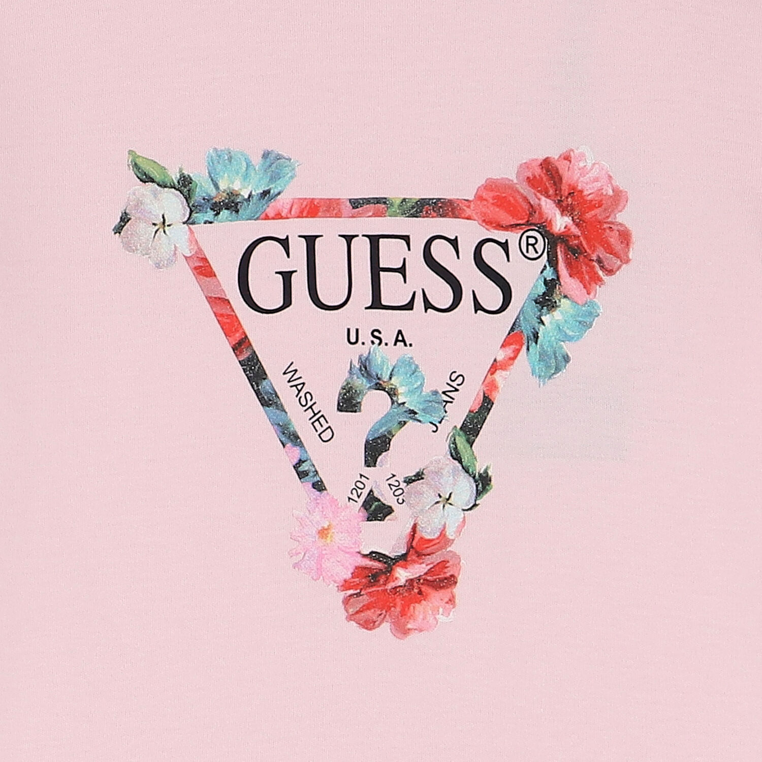 فستان بنات بالشعار باللون الوردى, 1, hi-res