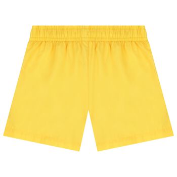Boys Yellow Logo Swim Shorts