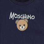 Younger Navy Blue Teddy Bear Logo Sweatshirt, 2, hi-res