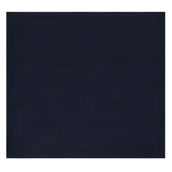 Navy Blue Logo Knitted Baby Blanket