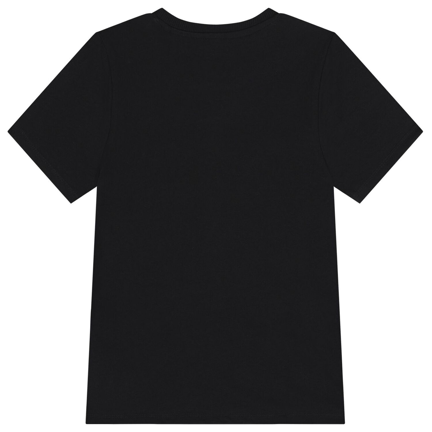 Boys Black Logo T-Shirt, 4, hi-res