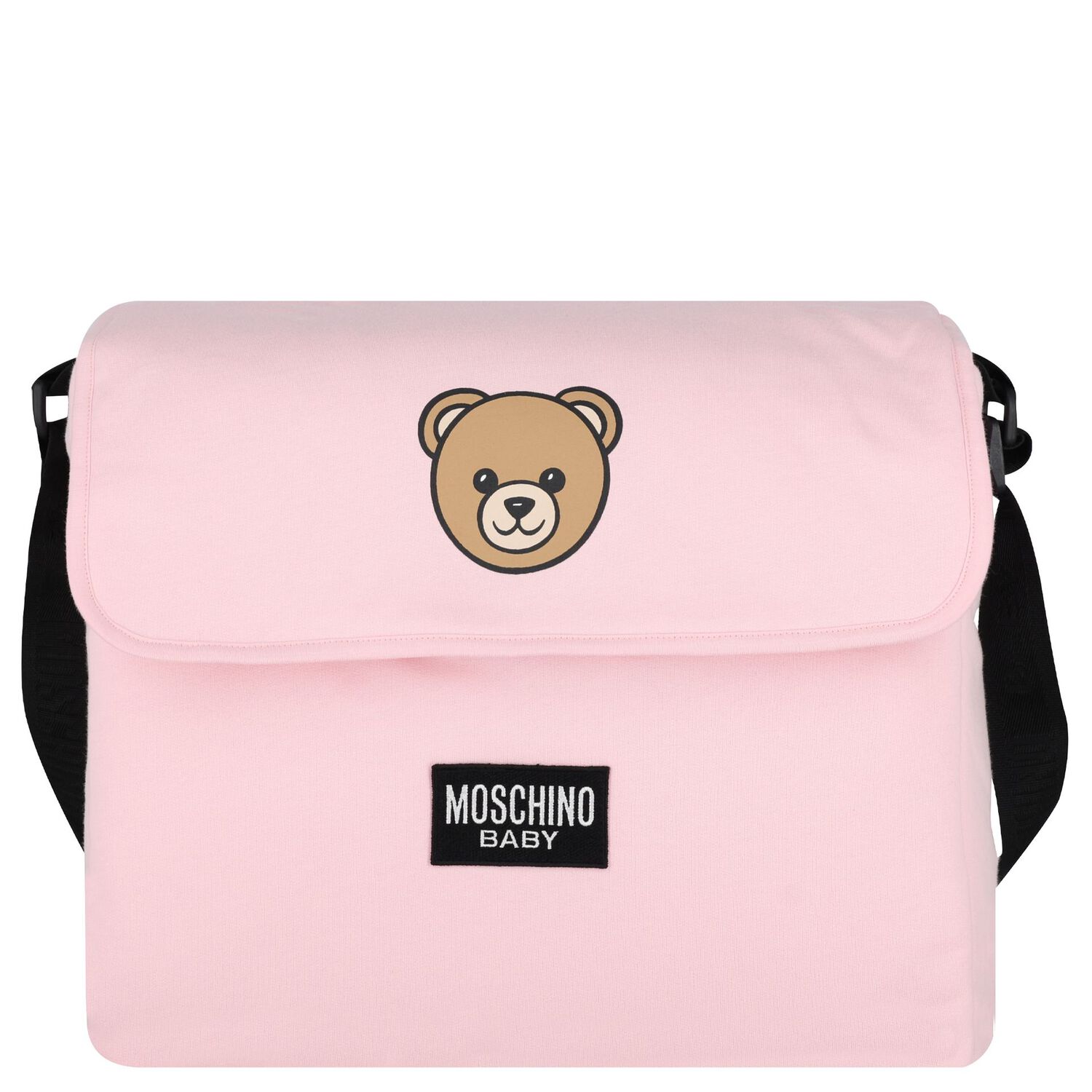 Girls Pink Teddy Bear Baby Changing Bag, 4, hi-res