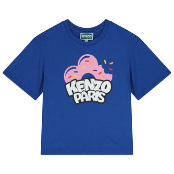 Girls Blue Donut Logo T-Shirt