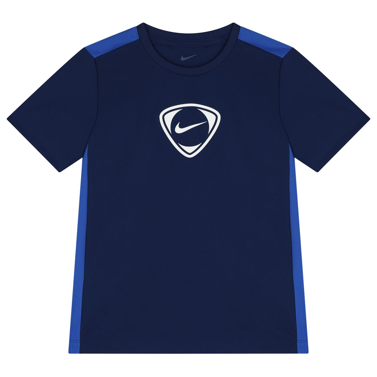 تيشيرت للأولاد أزرق اللون بشعار Dri-Fit, 1, hi-res