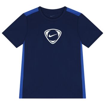 تيشيرت للأولاد أزرق اللون بشعار Dri-Fit