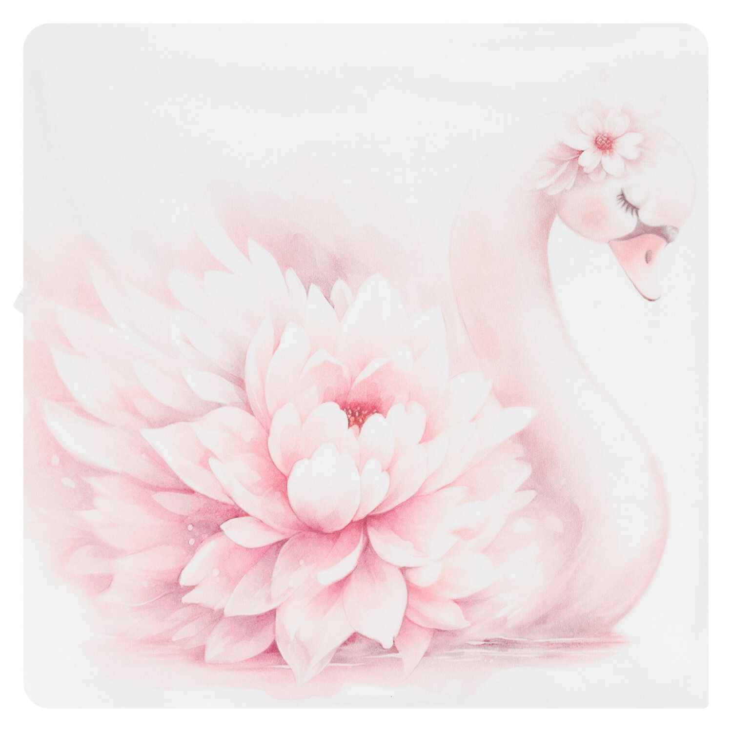 افارول بطبعة بجعة باللون الأبيض و الوردى للبنات, 1, hi-res image number null