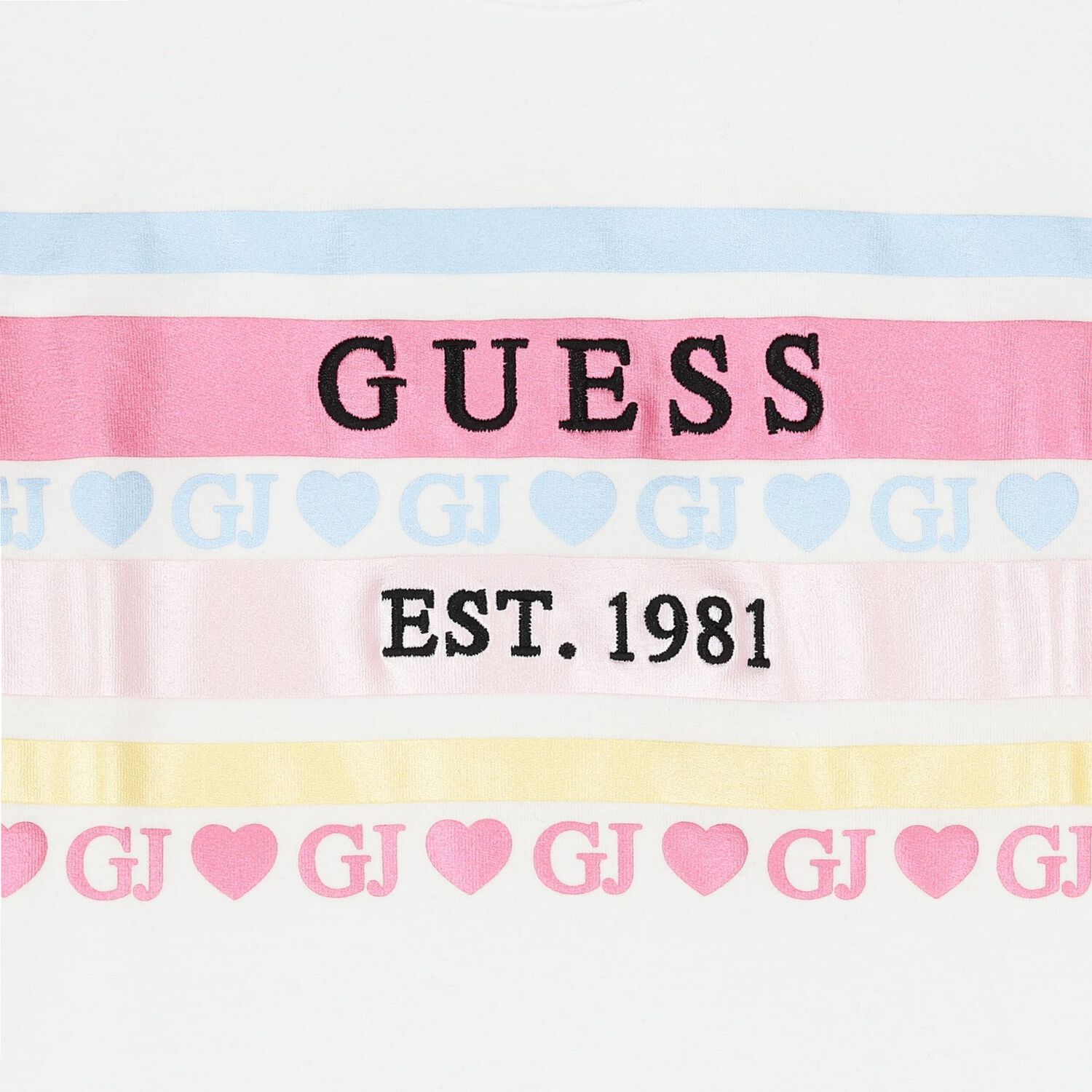 تيشيرت بنات بالشعار باللون الأبيض, 1, hi-res