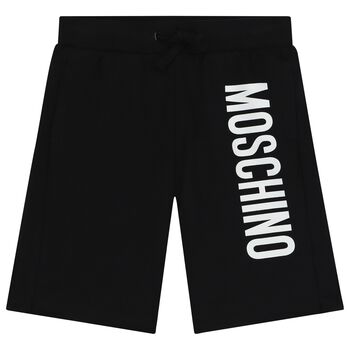 Boys Black Logo Shorts