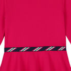 Girls Pink Long Sleeve Dress, 1, hi-res