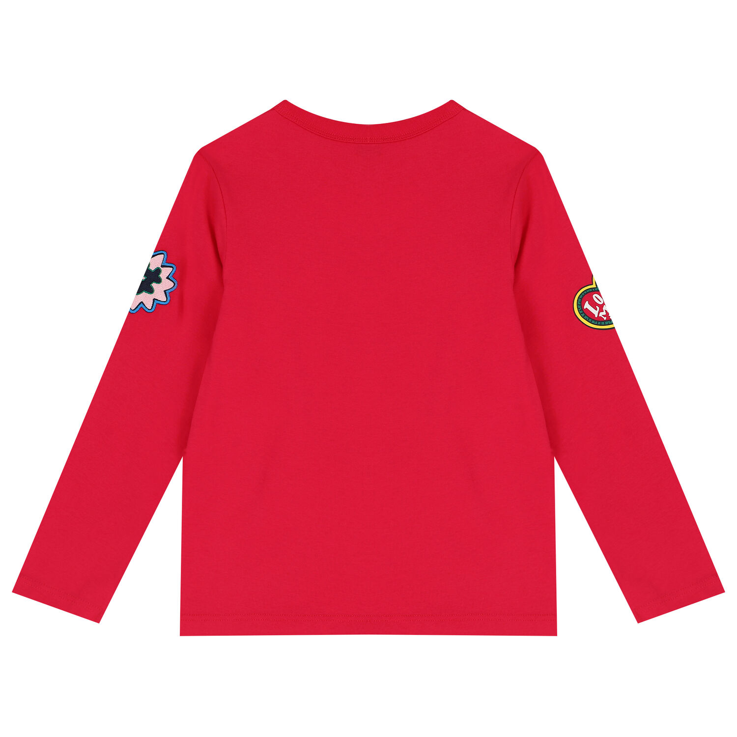 Girls Pink Logo Long Sleeve Top, 1, hi-res