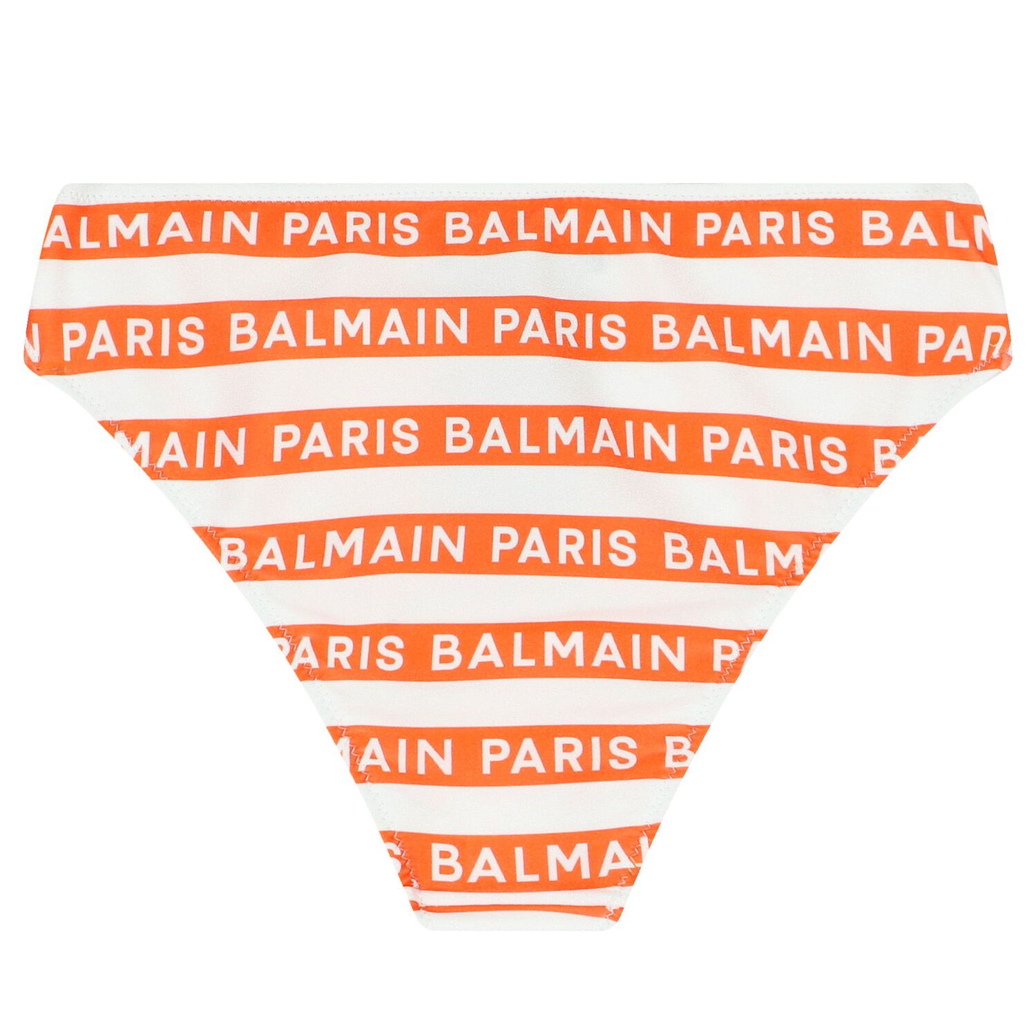 بيكنى بنات مخطط باللون الأبيض والبرتقالى, 1, hi-res