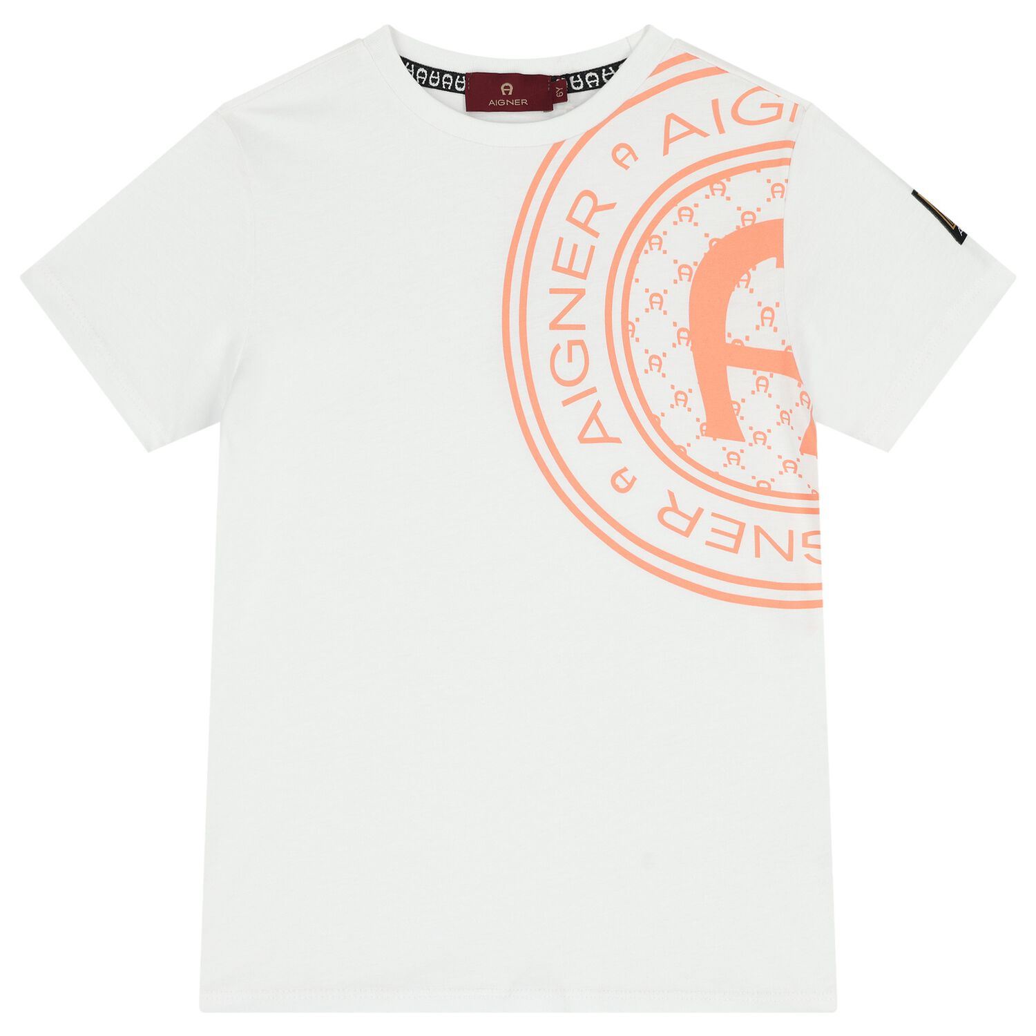 Boys White Logo T-Shirt, 4, hi-res