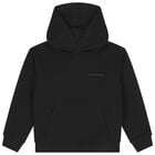 Boys Black Logo Hooded Top, 1, hi-res