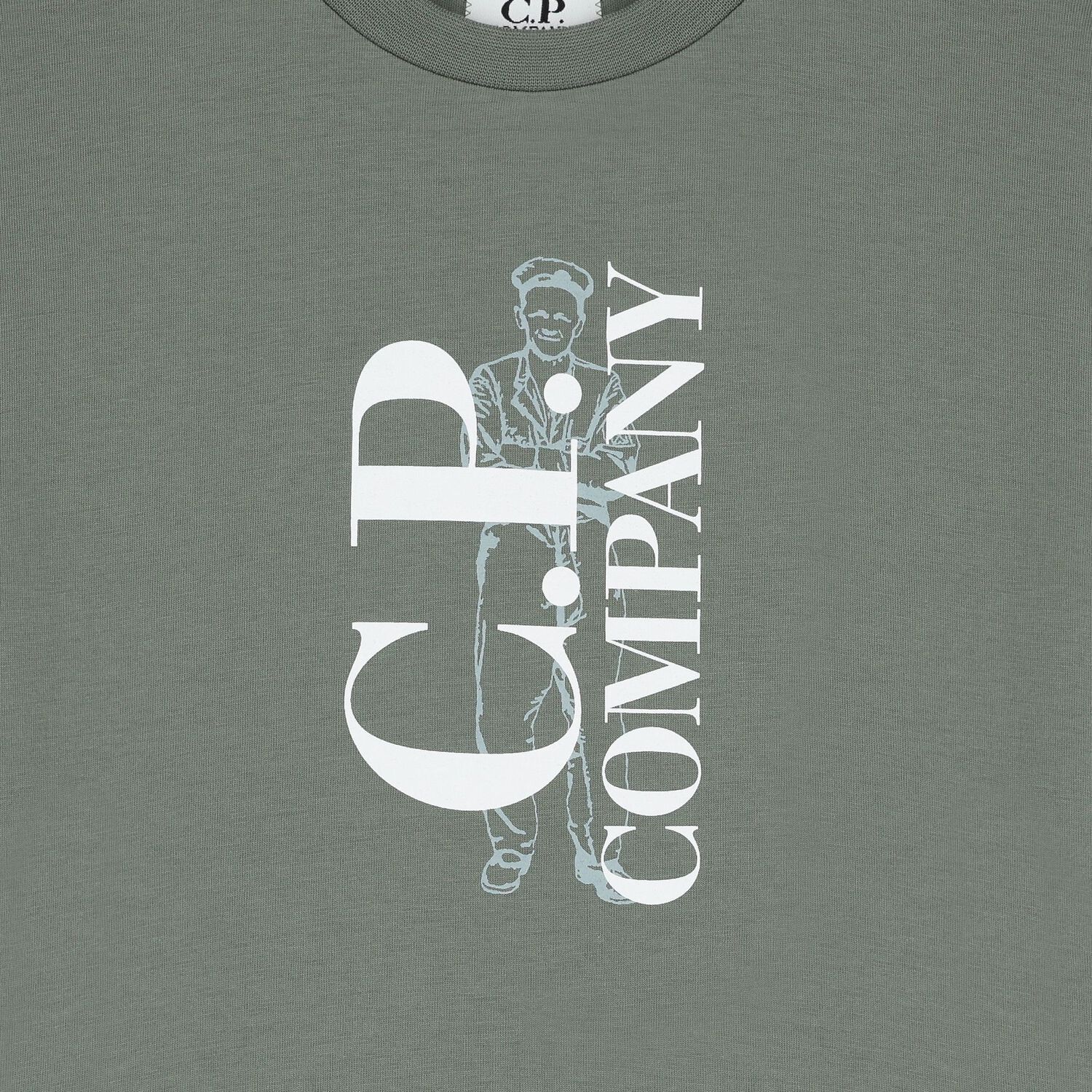 تيشيرت بالشعار باللون الأخضر للأولاد, 1, hi-res