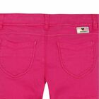 Girls Fuchsia Pink Cotton Shorts, 1, hi-res