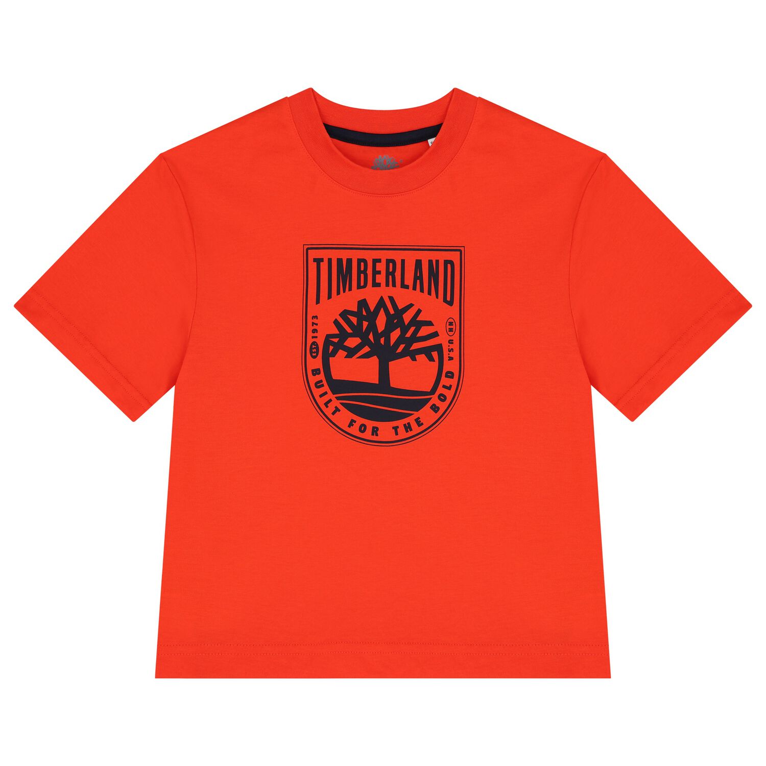 Boys Orange Logo T-Shirt, 3, hi-res
