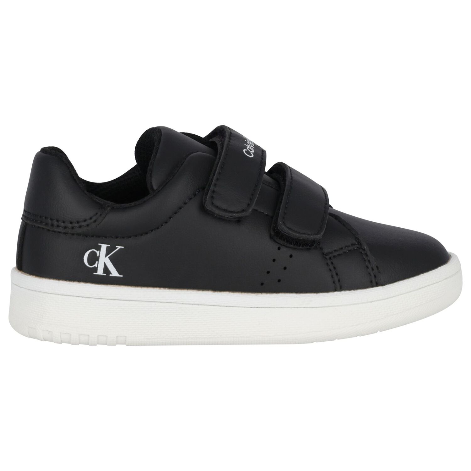 Black Logo Trainers, 1, hi-res