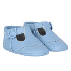 Baby Boys Blue Pre-Walker Shoes, 1, hi-res