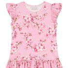 Girls Pink Logo Cherry Blossom Dress, 1, hi-res