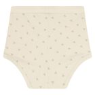 طقم فستان بنات بالشعار باللون العاجى , 1, hi-res