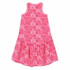 Girls Pink Logo Dress, 1, hi-res