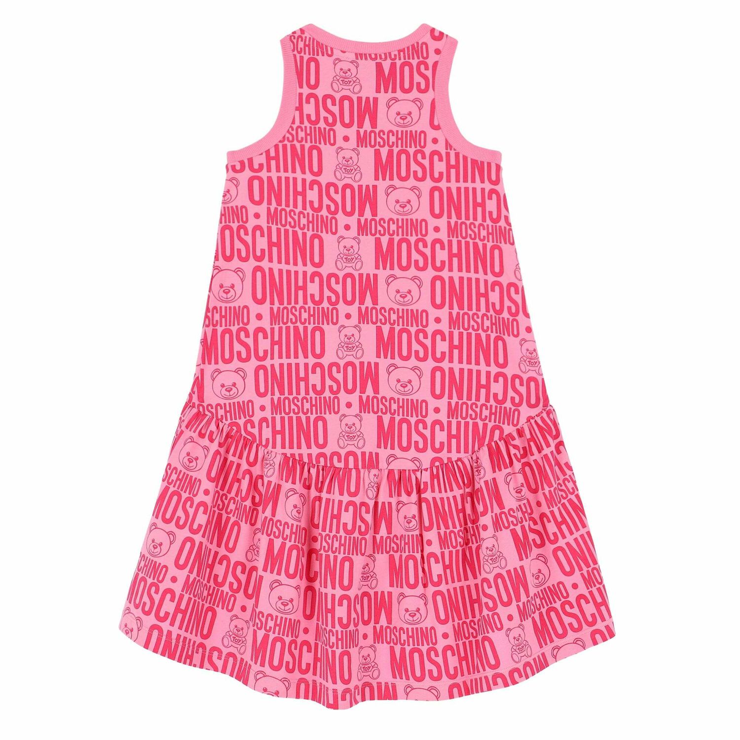 Girls Pink Logo Dress, 1, hi-res