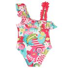 مايوه بنات بطبعة الزهور باللون الودري, 2, hi-res