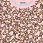 Girls Pink Teddy Bear Logo T-Shirt, 1, hi-res