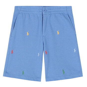 Boys Blue Logo Shorts