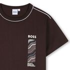 Boys Brown Logo T-Shirt, 1, hi-res