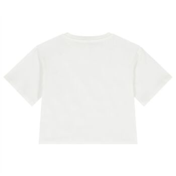 Girls White Logo T-Shirt