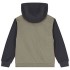 Boys Green & Grey Tracksuit Set ( 3 Piece ), 1, hi-res