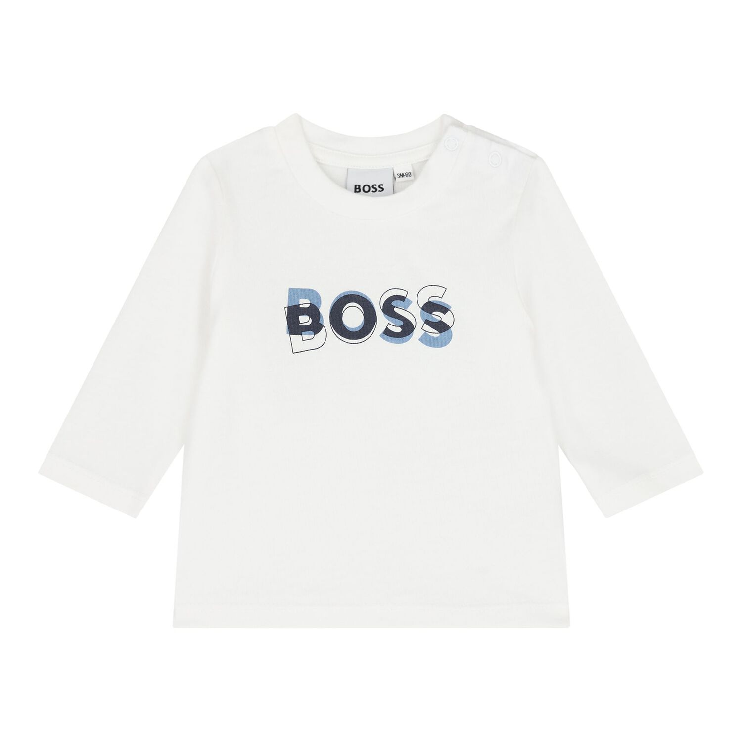Baby Boys Navy Blue & White Logo Tracksuit Gift Set, 2, hi-res