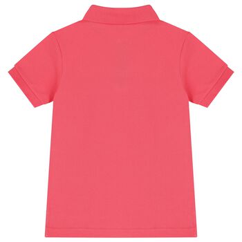 Boys Coral Cotton Logo Polo Shirt