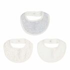 White & Grey Bibs (3 Pack), 1, hi-res