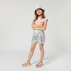 Girls Multi-Coloured Striped Sandals, 1, hi-res