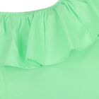 Girls Green Ruffled Dress, 4, hi-res