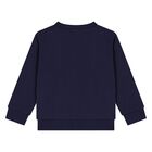 Younger Navy Blue Teddy Bear Logo Sweatshirt, 2, hi-res