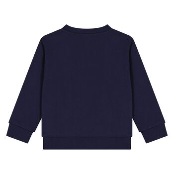 سويت شيرت بالشعار بطبعه تيدى بير باللون الكحلى 