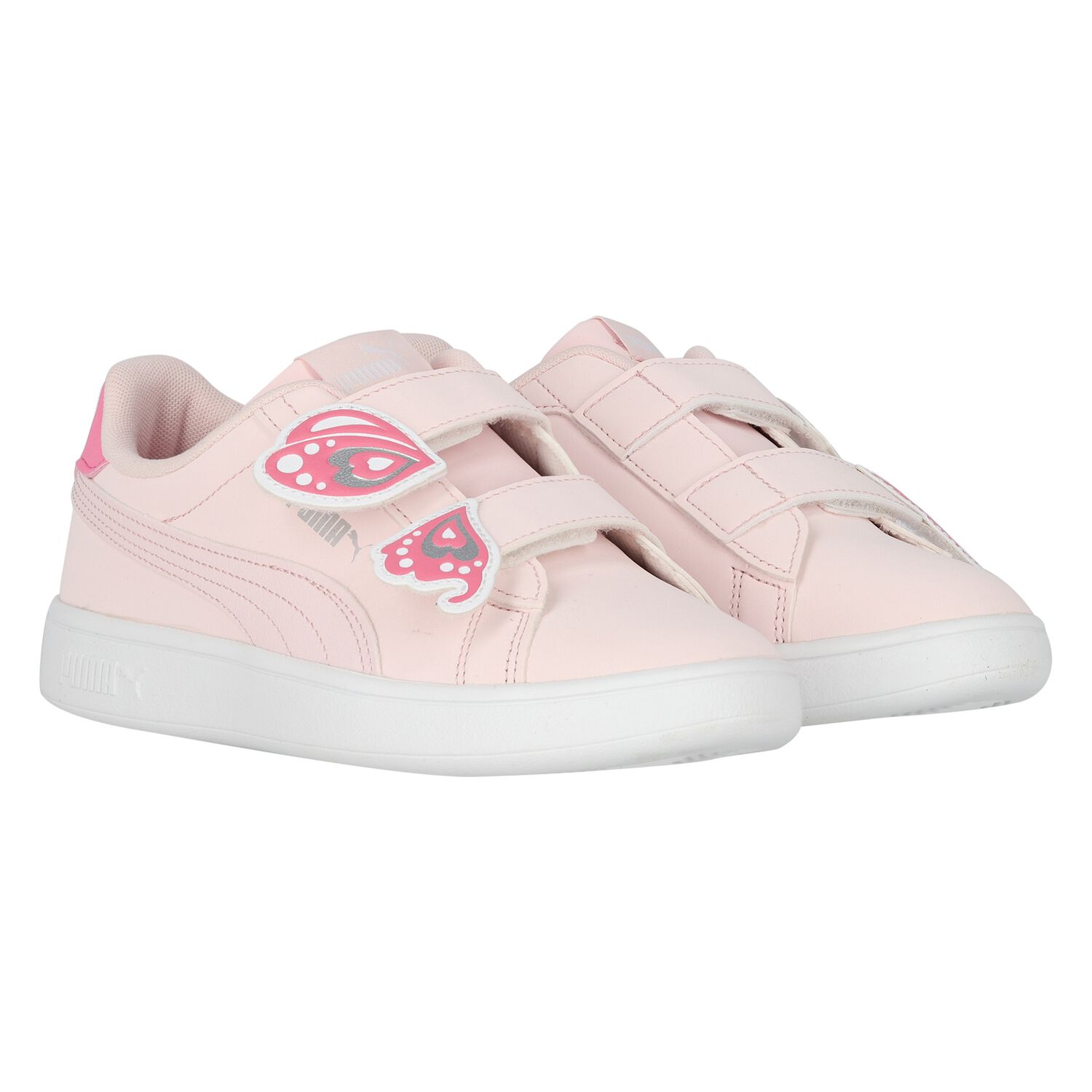 Girls Pink Logo Trainers, 1, hi-res