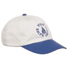 Boys White & Blue Logo Cap, 1, hi-res