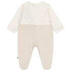 ملابس أطفال بشعار دب تيدي باللون العاجي والبيج, 1, hi-res