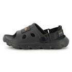Boys Black Logo Sandals, 1, hi-res