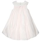 Girls Mini Me Pink Bow Organza Dress, 1, hi-res
