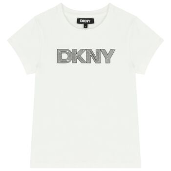 Girls White Logo T-Shirt