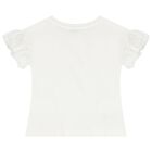 Girls White & Pink Butterfly Skirt Set, 2, hi-res