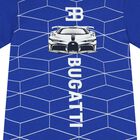 تي شيرت أولاد بالشعار باللون الأزرق, 2, hi-res