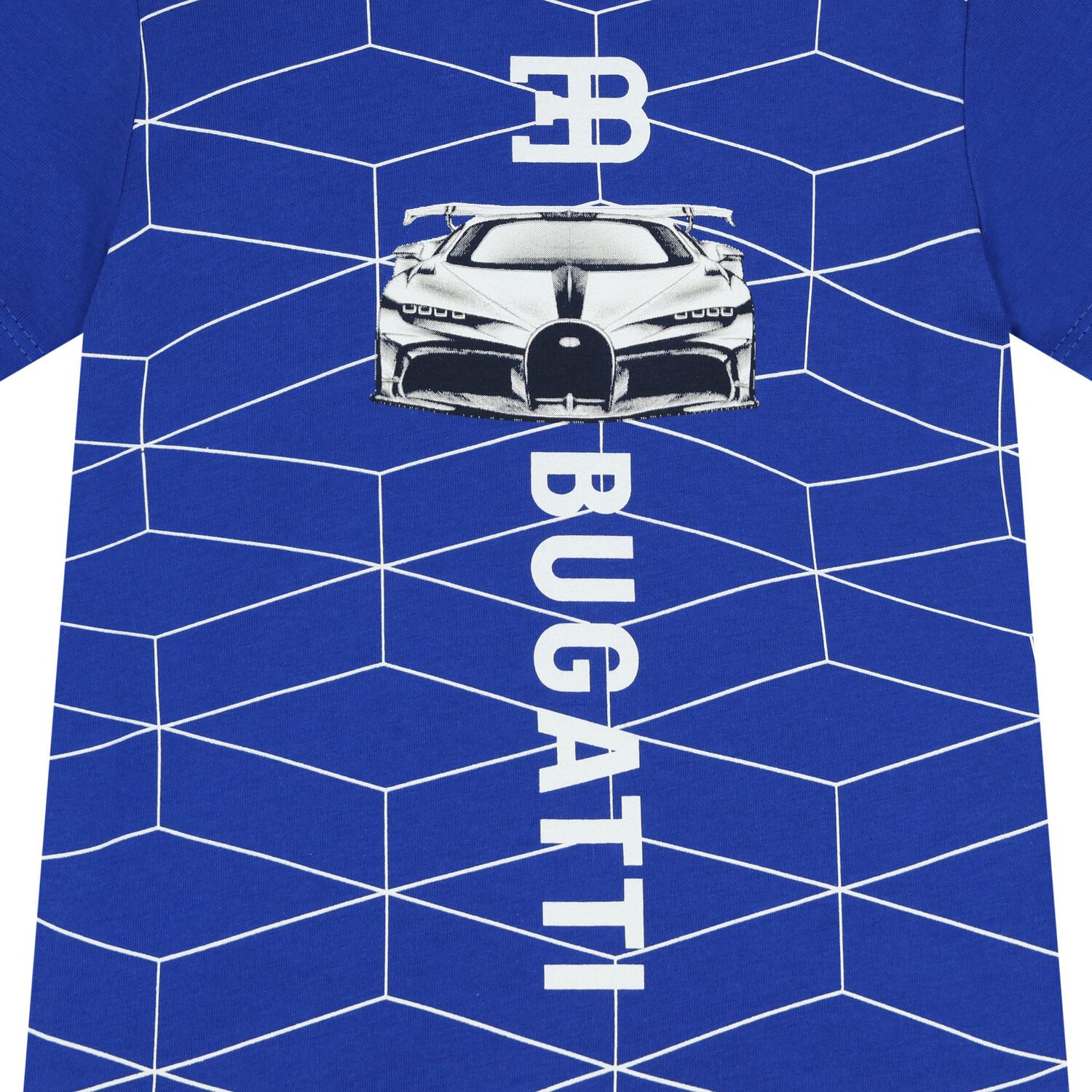 تي شيرت أولاد بالشعار باللون الأزرق, 2, hi-res